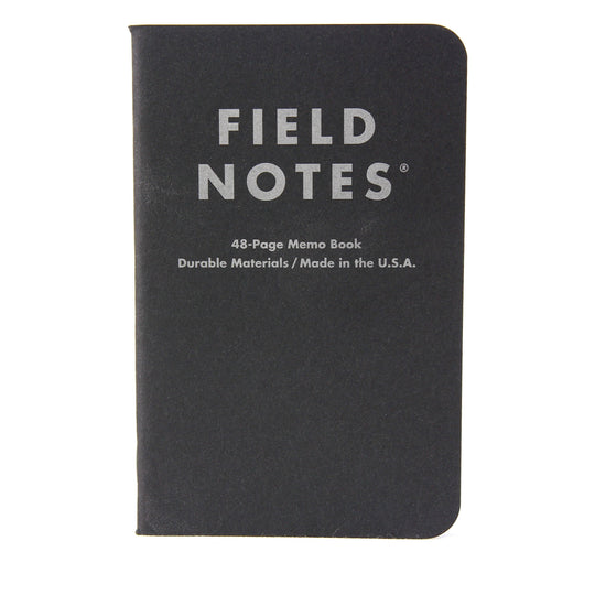 Field Notes Notebook Black Ruled Single