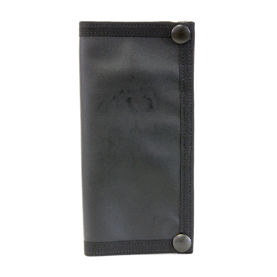 Long Wallet Black Leather Fire Hose