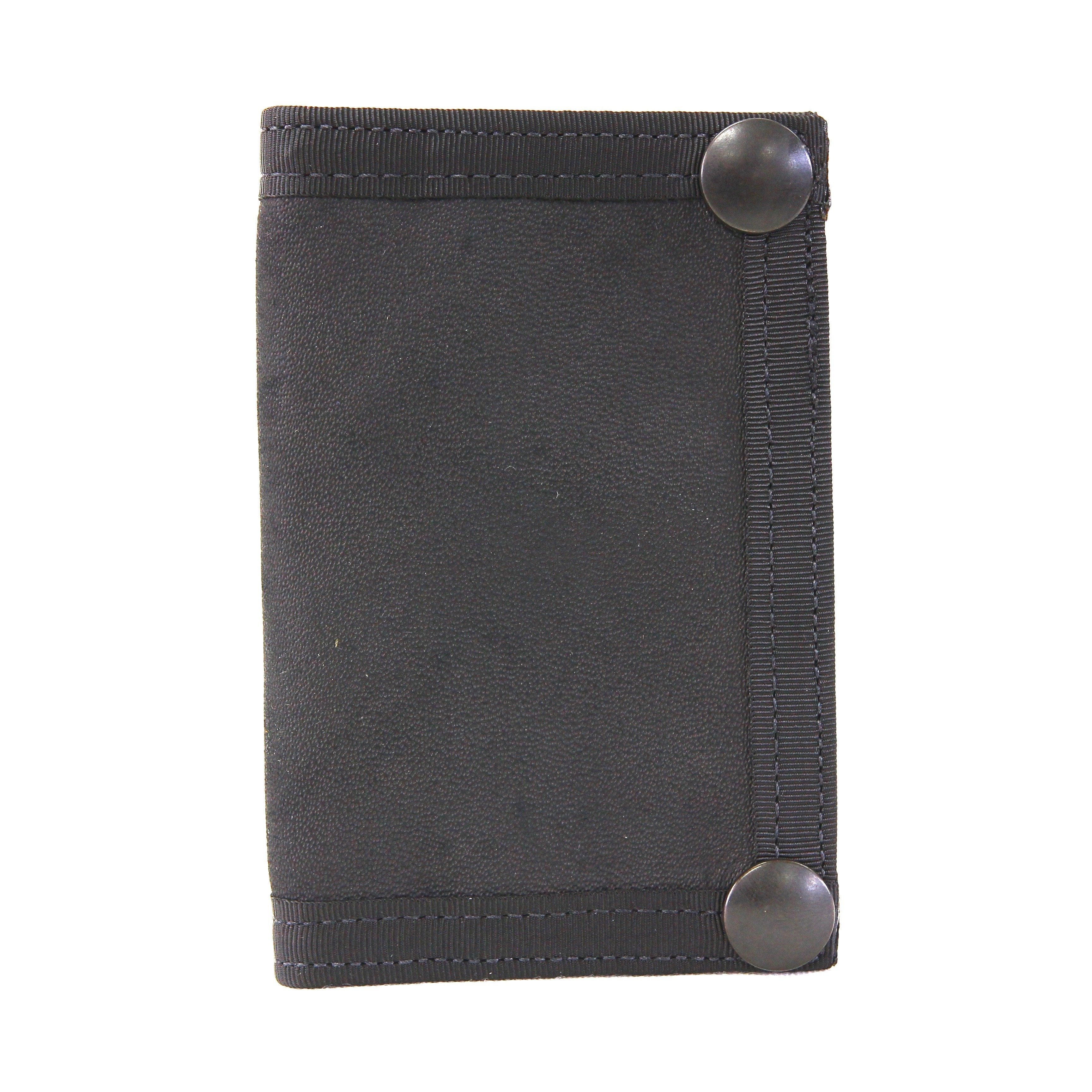 Snap Wallet Black Leather Fire Hose