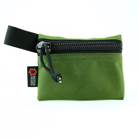 Flat Zippered Gear Pouch Small Olive Drab