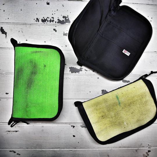 Fire Hose Zippered Pouch - Large Bag