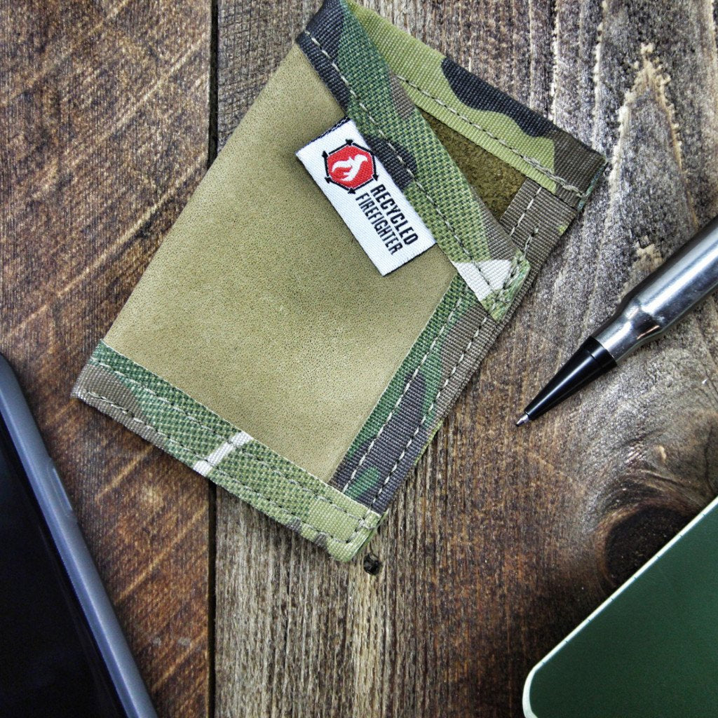Sergeant Wallet - Combat Boot Leather Edition Coyote and Multicam Recycledfirefighter