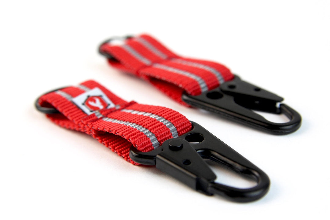 The Chauffeur - Durable keychain clip Recycledfirefighter in Red 