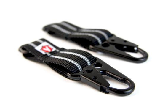 The Chauffeur - Durable keychain clip Recycledfirefighter in Black