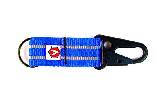 The Chauffeur - Durable keychain clip Recycledfirefighter in Blue