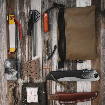 Flat Zippered Gear Pouch Large