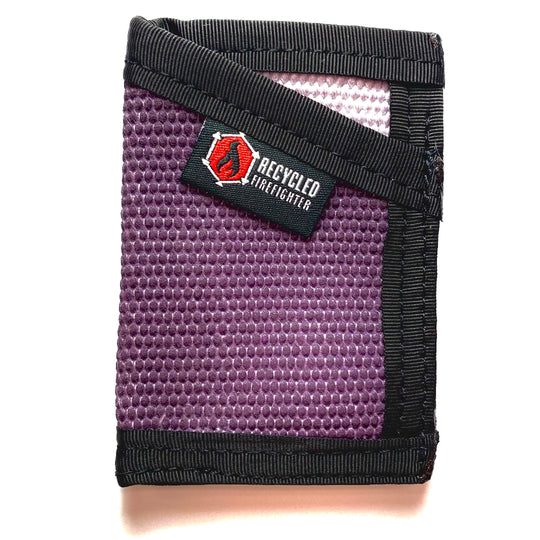 the sergeant wallet purple and black with white background recycledfirefighter