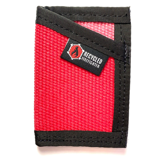 the sergeant wallet red and black with white background recycledfirefighter