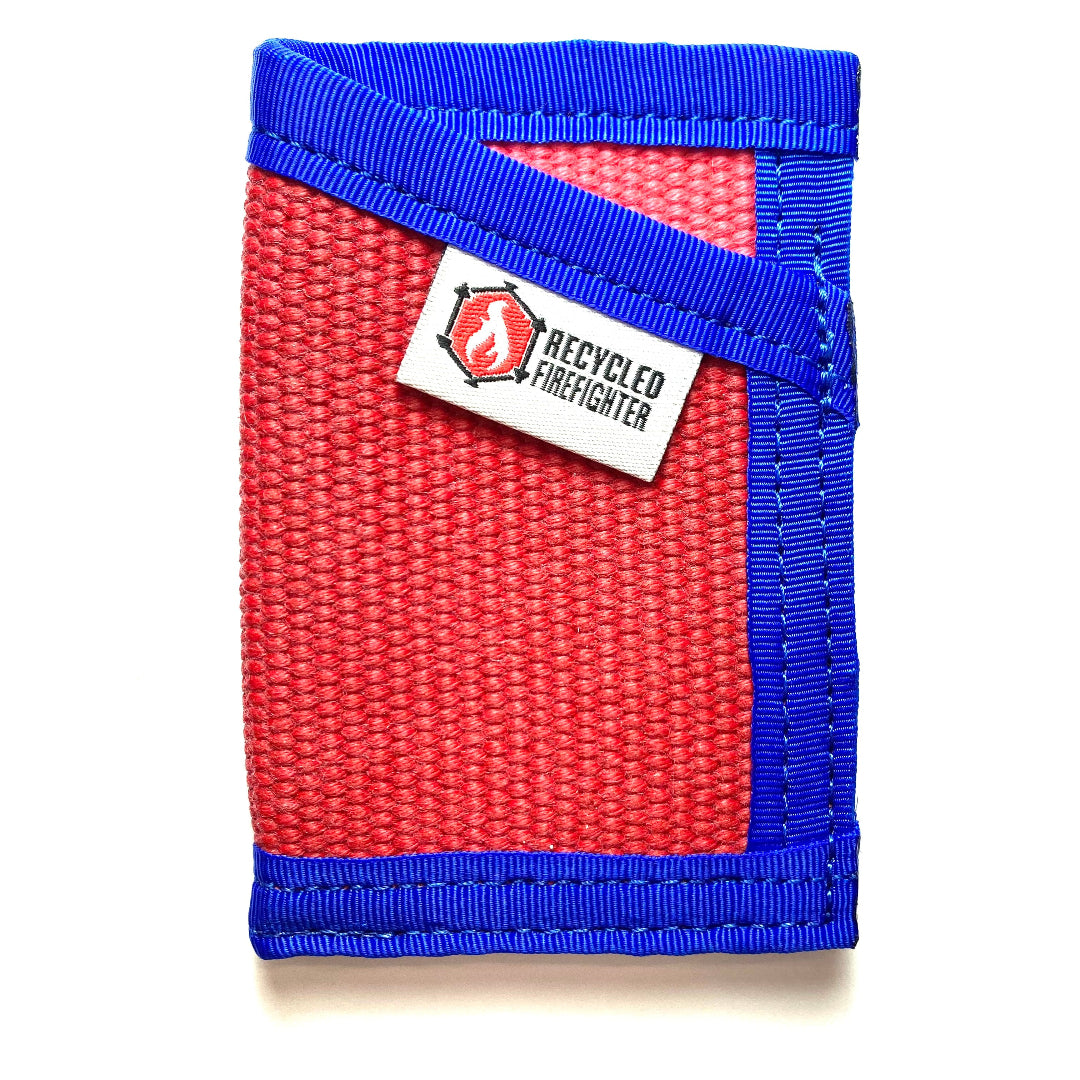 the sergeant wallet red and blue with white background recycledfirefighter